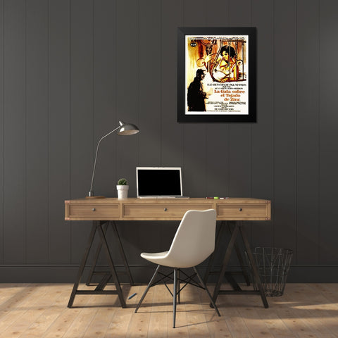 Spanish - Cat on a Hot Tin Roof Black Modern Wood Framed Art Print by Hollywood Photo Archive