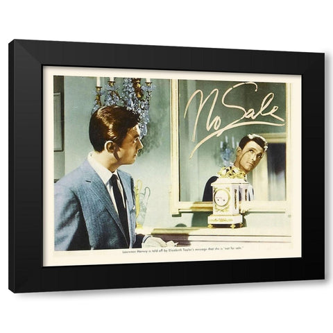 Elizabeth Taylor - Butterfield 8 - Lobby Card Black Modern Wood Framed Art Print by Hollywood Photo Archive
