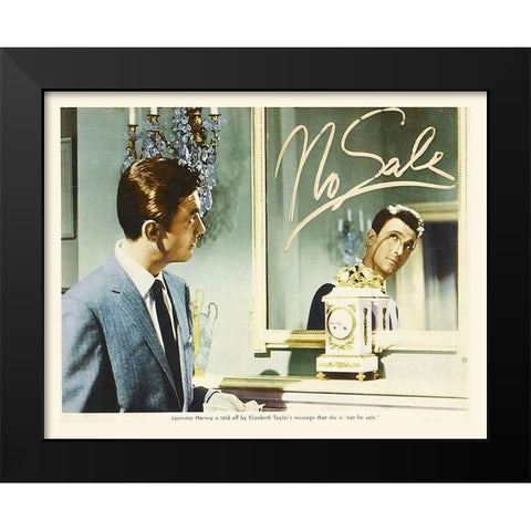 Elizabeth Taylor - Butterfield 8 - Lobby Card Black Modern Wood Framed Art Print by Hollywood Photo Archive