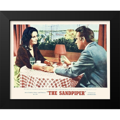 Elizabeth Taylor - Sandpiper - Lobby Card Black Modern Wood Framed Art Print by Hollywood Photo Archive