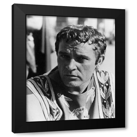 Elizabeth Taylor - Cleopatra Black Modern Wood Framed Art Print with Double Matting by Hollywood Photo Archive