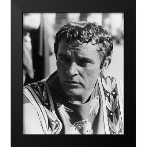 Elizabeth Taylor - Cleopatra Black Modern Wood Framed Art Print by Hollywood Photo Archive