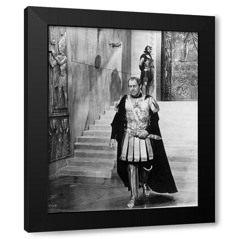 Elizabeth Taylor - Cleopatra Black Modern Wood Framed Art Print with Double Matting by Hollywood Photo Archive