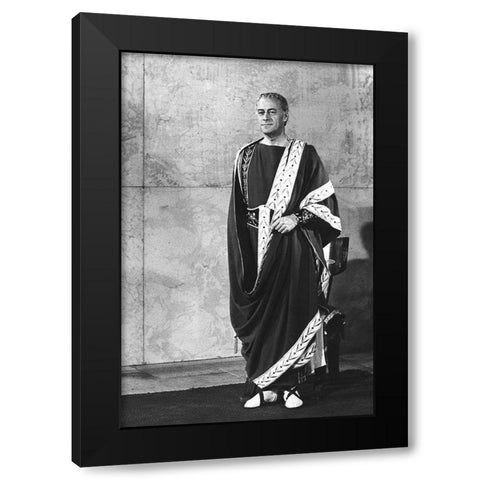 Elizabeth Taylor - Cleopatra Black Modern Wood Framed Art Print by Hollywood Photo Archive