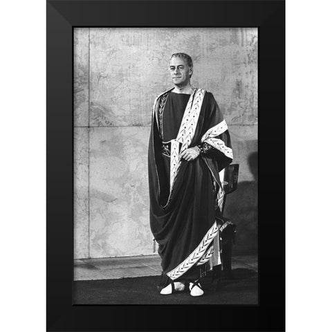 Elizabeth Taylor - Cleopatra Black Modern Wood Framed Art Print by Hollywood Photo Archive