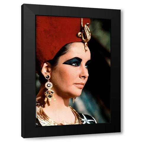 Elizabeth Taylor - Cleopatra Black Modern Wood Framed Art Print with Double Matting by Hollywood Photo Archive
