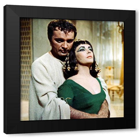 Elizabeth Taylor - Cleopatra Black Modern Wood Framed Art Print by Hollywood Photo Archive