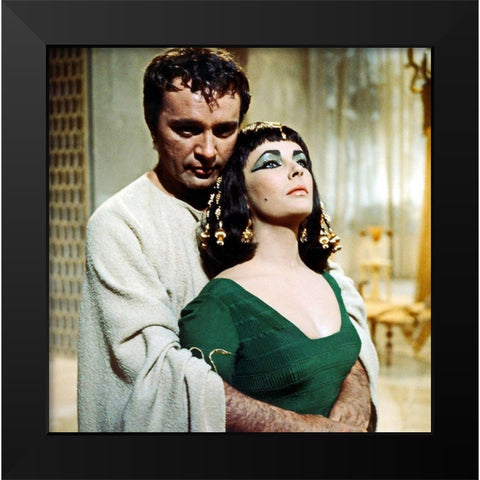Elizabeth Taylor - Cleopatra Black Modern Wood Framed Art Print by Hollywood Photo Archive