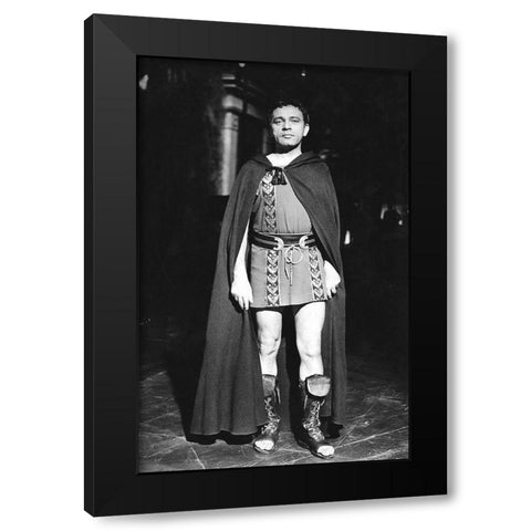 Wardrobe Test - Cleopatra - Richard Burton Black Modern Wood Framed Art Print by Hollywood Photo Archive