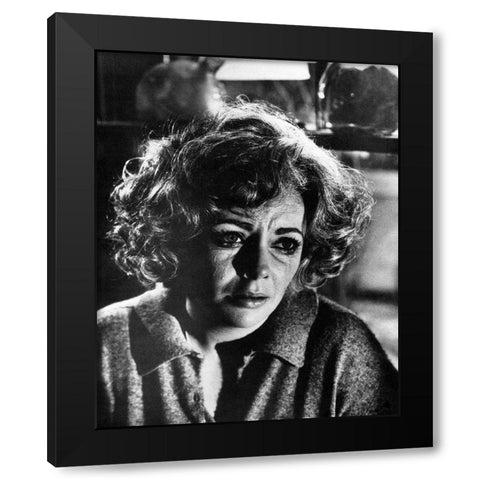 Elizabeth Taylor Black Modern Wood Framed Art Print with Double Matting by Hollywood Photo Archive