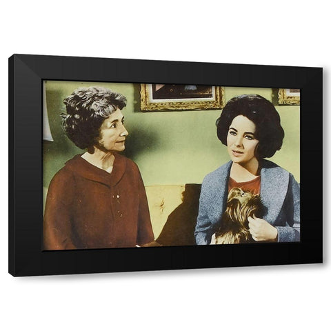Butterfield 8 Black Modern Wood Framed Art Print by Hollywood Photo Archive