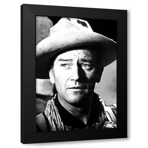 Fort Apache - John Wayne Black Modern Wood Framed Art Print with Double Matting by Hollywood Photo Archive
