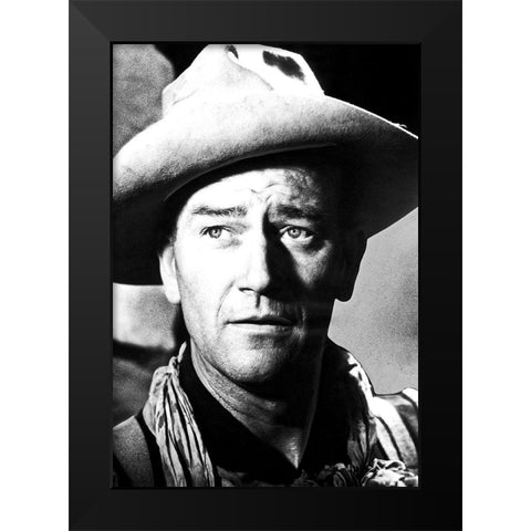 Fort Apache - John Wayne Black Modern Wood Framed Art Print by Hollywood Photo Archive