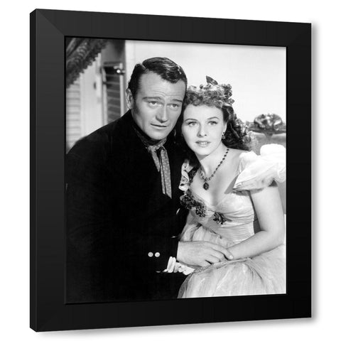 Reap the Wild Wind - John Wayne Black Modern Wood Framed Art Print with Double Matting by Hollywood Photo Archive
