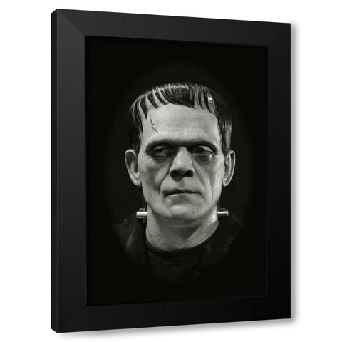 Boris Karloff - Frankenstein Black Modern Wood Framed Art Print with Double Matting by Hollywood Photo Archive