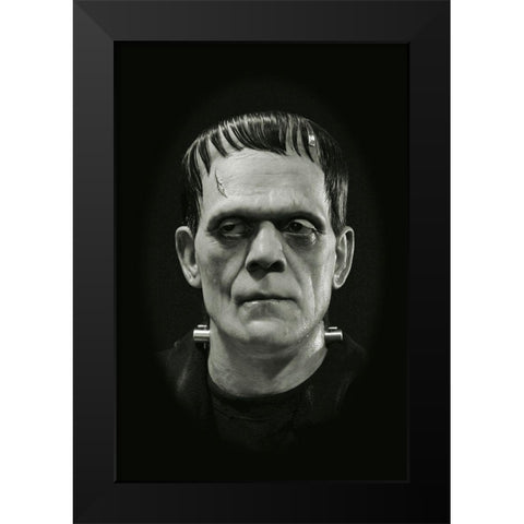 Boris Karloff - Frankenstein Black Modern Wood Framed Art Print by Hollywood Photo Archive
