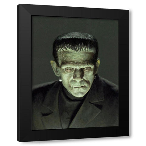 Boris Karloff - Frankenstein Black Modern Wood Framed Art Print with Double Matting by Hollywood Photo Archive