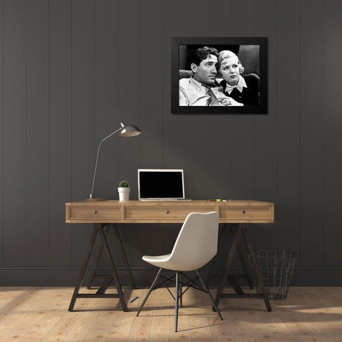 Spencer Tracy Black Modern Wood Framed Art Print by Hollywood Photo Archive