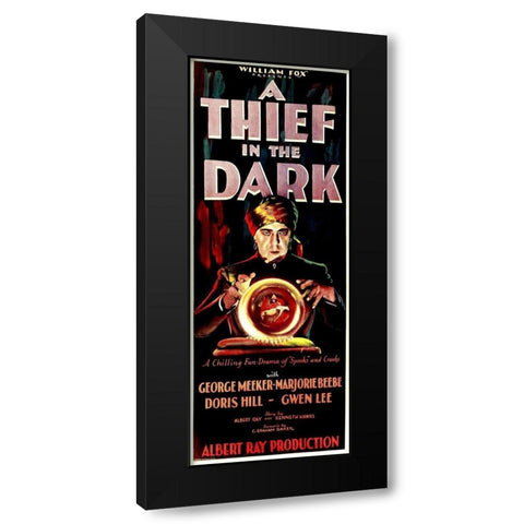 A Thief In The Dark - George Meeker Black Modern Wood Framed Art Print by Hollywood Photo Archive