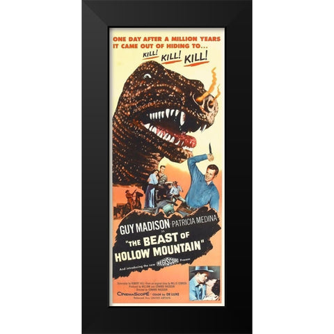 The Beast of Hollow Mountain Black Modern Wood Framed Art Print by Hollywood Photo Archive