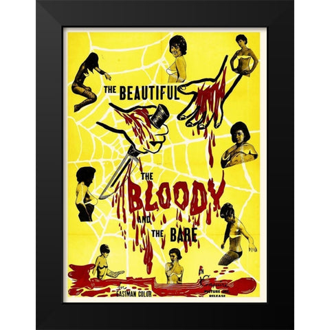 The Beautiful, The Bloody and the Bare Black Modern Wood Framed Art Print by Hollywood Photo Archive