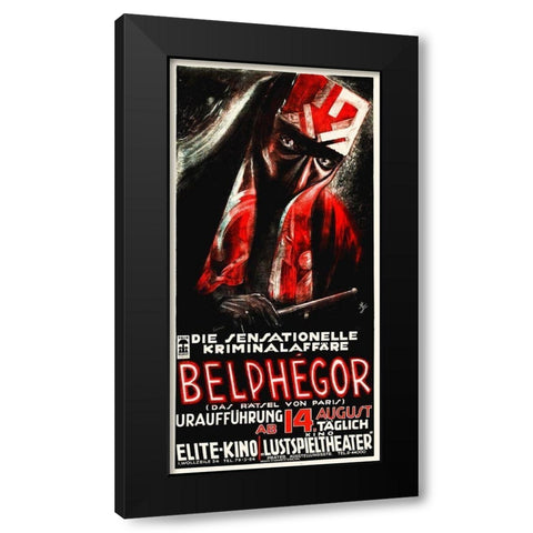 German - Belphegor Black Modern Wood Framed Art Print with Double Matting by Hollywood Photo Archive