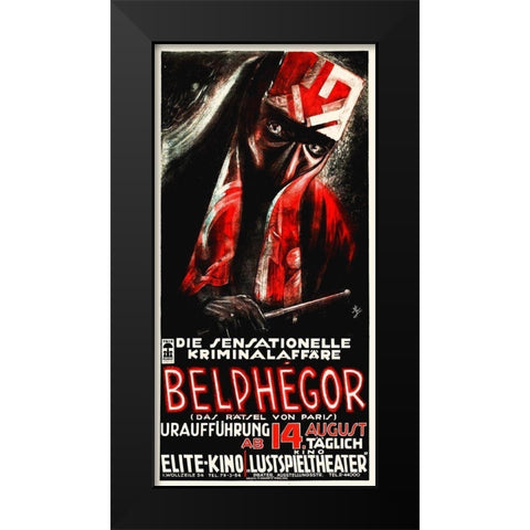 German - Belphegor Black Modern Wood Framed Art Print by Hollywood Photo Archive