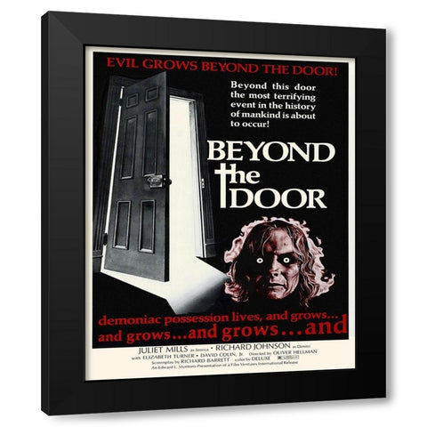 Beyond The Door Black Modern Wood Framed Art Print by Hollywood Photo Archive