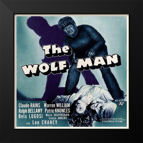 The Worfman Black Modern Wood Framed Art Print by Hollywood Photo Archive