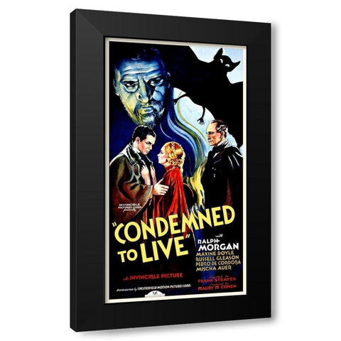 Condemned to Live Black Modern Wood Framed Art Print with Double Matting by Hollywood Photo Archive