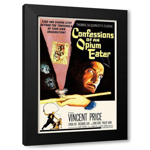 Confessions of an Opium Eater Black Modern Wood Framed Art Print by Hollywood Photo Archive