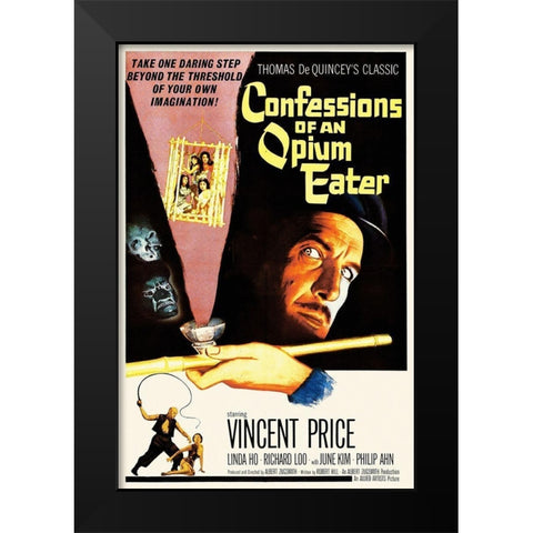 Confessions of an Opium Eater Black Modern Wood Framed Art Print by Hollywood Photo Archive