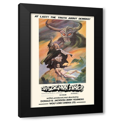 Demon Lover Black Modern Wood Framed Art Print with Double Matting by Hollywood Photo Archive