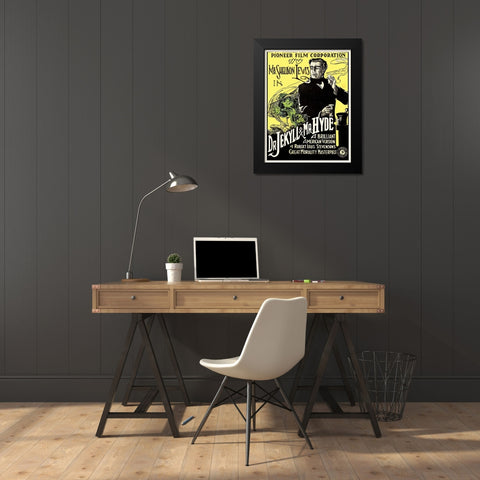 Doctor Jekyll and Mister Hyde Black Modern Wood Framed Art Print by Hollywood Photo Archive