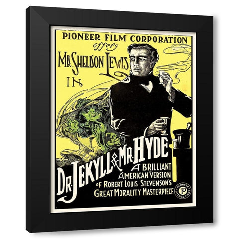 Doctor Jekyll and Mister Hyde Black Modern Wood Framed Art Print by Hollywood Photo Archive