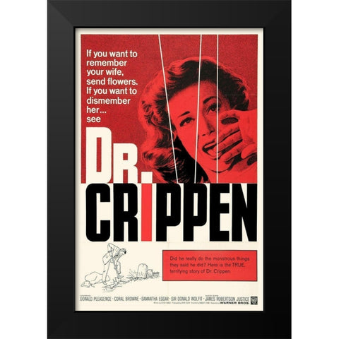 Doctor Crippen Black Modern Wood Framed Art Print by Hollywood Photo Archive