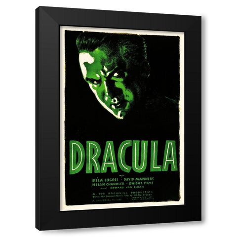 Dracula Black Modern Wood Framed Art Print by Hollywood Photo Archive