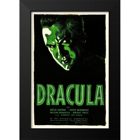Dracula Black Modern Wood Framed Art Print by Hollywood Photo Archive