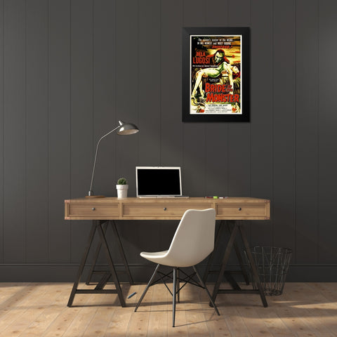 Bride of the Monster Black Modern Wood Framed Art Print by Hollywood Photo Archive
