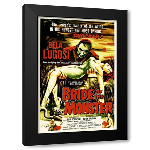 Bride of the Monster Black Modern Wood Framed Art Print by Hollywood Photo Archive