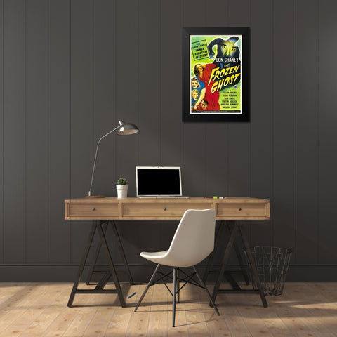 The Frozen Ghost Black Modern Wood Framed Art Print by Hollywood Photo Archive
