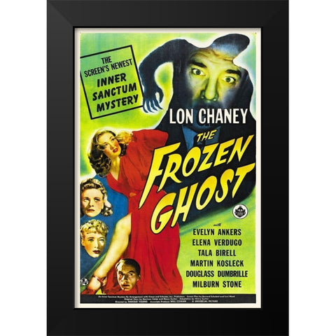 The Frozen Ghost Black Modern Wood Framed Art Print by Hollywood Photo Archive