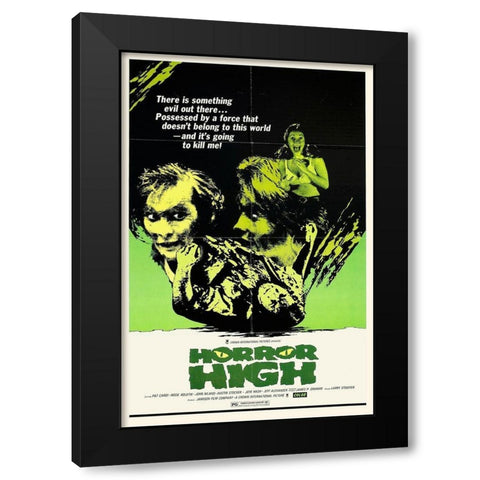 Horror High Black Modern Wood Framed Art Print by Hollywood Photo Archive