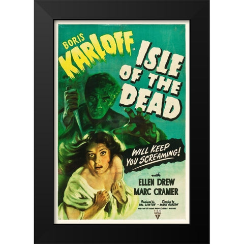Ilse of the Dead RKO 1945 Black Modern Wood Framed Art Print by Hollywood Photo Archive