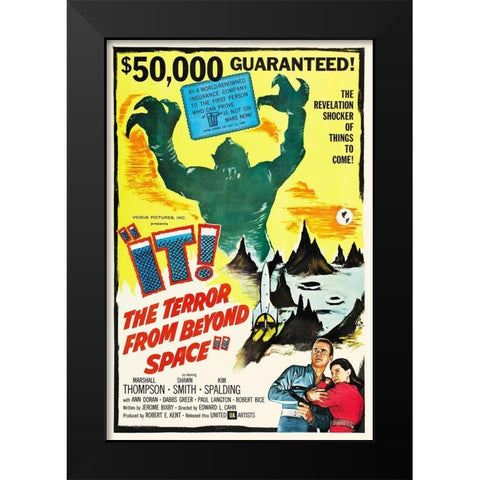 It The Terror From Space Black Modern Wood Framed Art Print by Hollywood Photo Archive