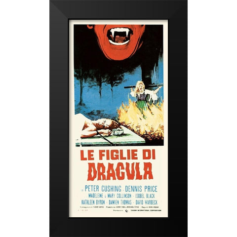 Italian - Dracula Black Modern Wood Framed Art Print by Hollywood Photo Archive