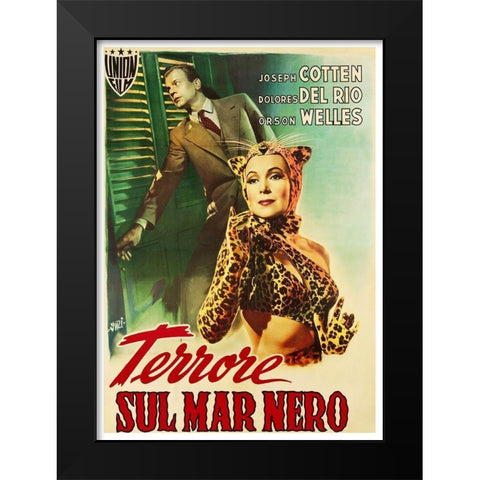 Italian - Journey Into Fear Black Modern Wood Framed Art Print by Hollywood Photo Archive