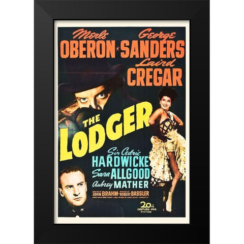 The Lodger Black Modern Wood Framed Art Print by Hollywood Photo Archive