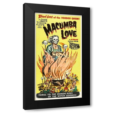 Macumba Love Black Modern Wood Framed Art Print with Double Matting by Hollywood Photo Archive
