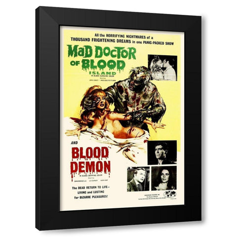 Mad Doctor of Blood Island Black Modern Wood Framed Art Print with Double Matting by Hollywood Photo Archive